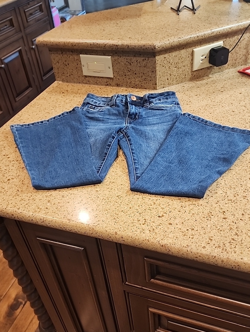 Celebrity Pink Kids Wide Leg Blue Denim Jeans EUC Size-8
